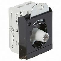 Комплектующий блок для кнопок - Osmoz - для комплектации - с подсветкой - под винт - 230 В~ - Н.О. |  код. 023012 |   Legrand